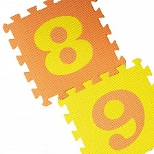 Puzzle soft flooring, numbers, 10 pieces