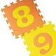 Puzzle soft flooring, numbers, 10 pieces