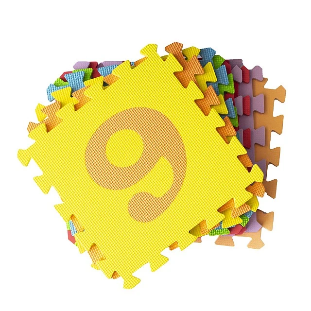 Puzzle soft flooring, numbers, 10 pieces