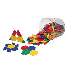 Learning Resources Tangram, plastic, 6 different shapes, 250 pieces