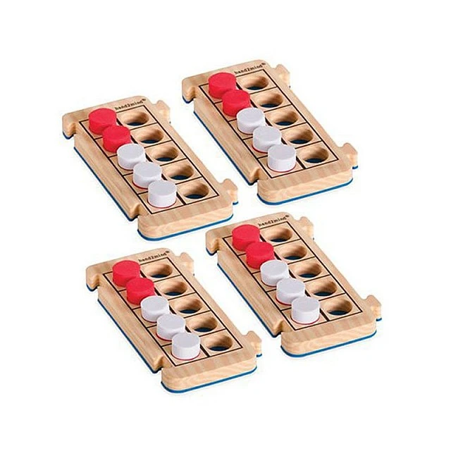 Learning Resources Set Wooden math frames with foam balls, 4 pieces