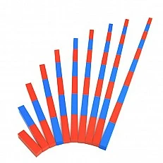 Montessori bars, numerical, from 5 to 50 cm