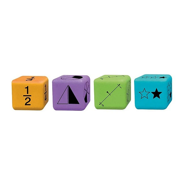 Learning Resources Fraction Dice, 16 pieces