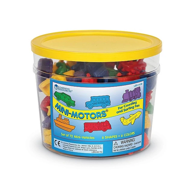 Learning Resources Figures Vehicles, for sorting and counting, 72 pieces