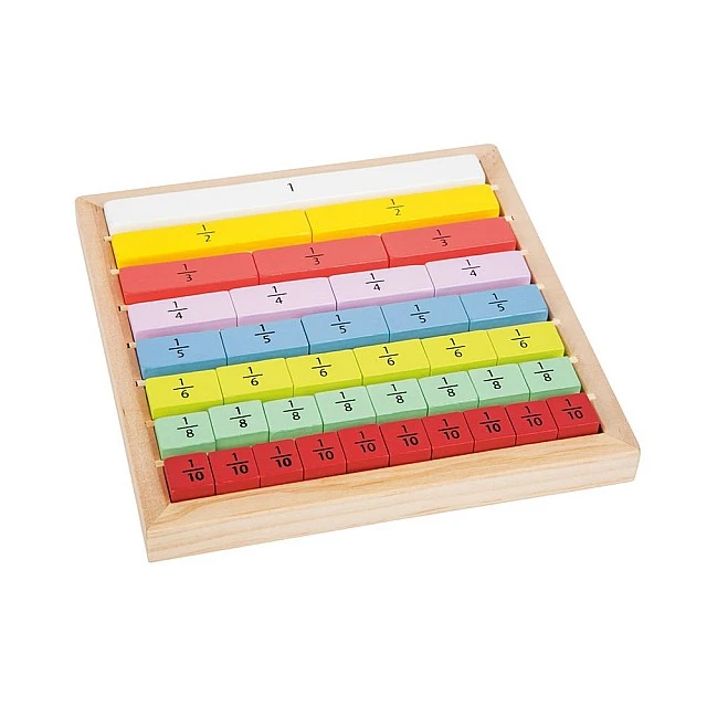 Small Foot Learn Fractions game, 17 x 17 x 2 cm