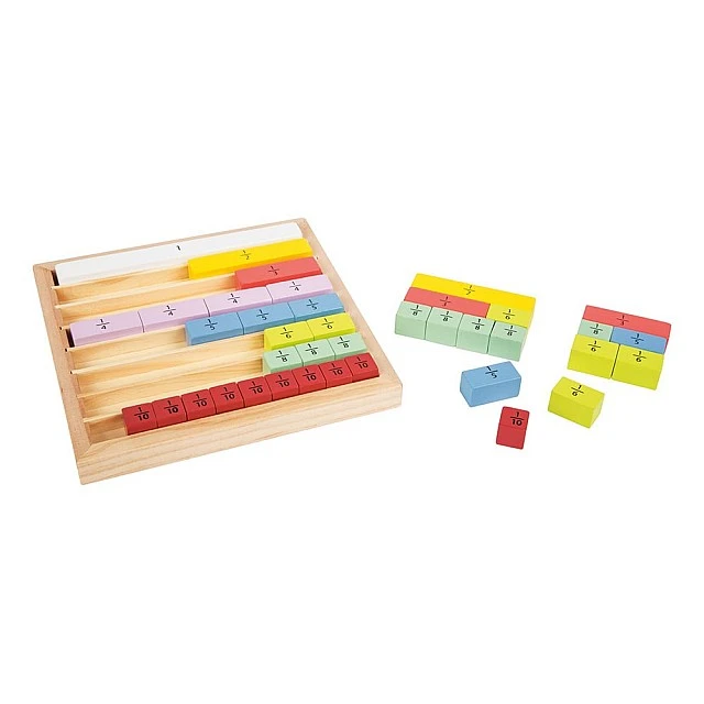 Small Foot Learn Fractions game, 17 x 17 x 2 cm