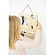 Small Foot Calendar and clock, wooden