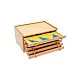 Nowa Szkola Cabinet with geometric figures, wooden