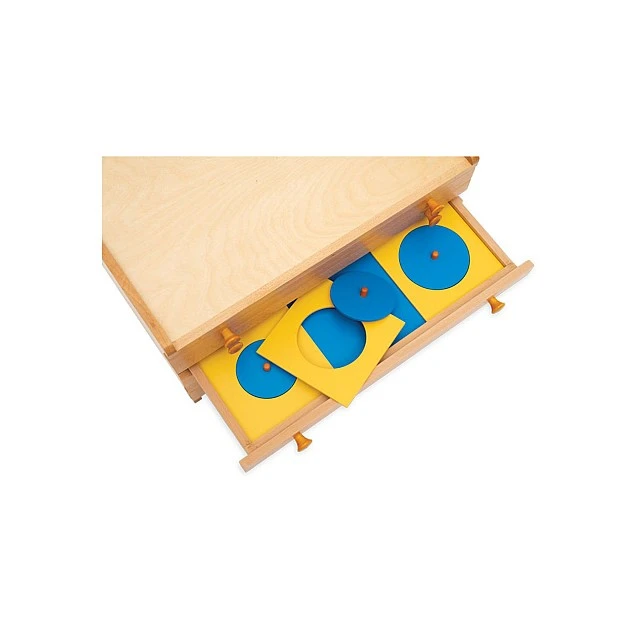 Nowa Szkola Cabinet with geometric figures, wooden