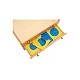 Nowa Szkola Cabinet with geometric figures, wooden