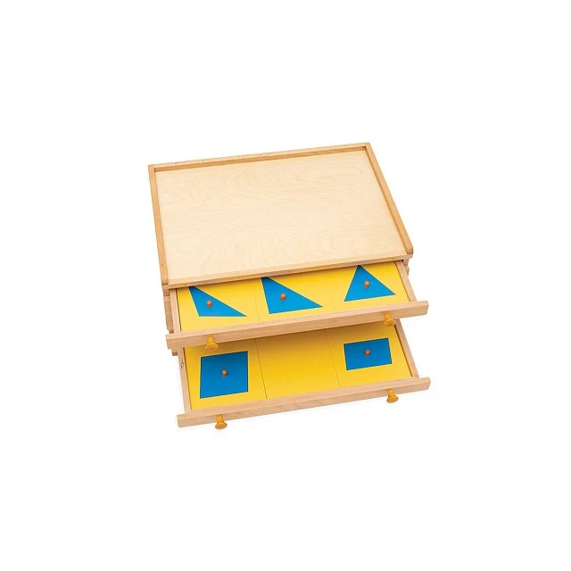 Nowa Szkola Cabinet with geometric figures, wooden