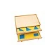 Nowa Szkola Cabinet with geometric figures, wooden