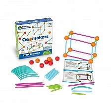 Learning Resources Комплект Геометрични пръчки с топчета