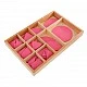 Montessori circles, pink