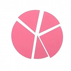 Montessori circles, pink