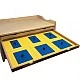 Cabinet with Montessori geometric figures, wooden