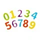 Nowa Szkola Numbers, gel, colorful, from 0 to 9, 26 pieces