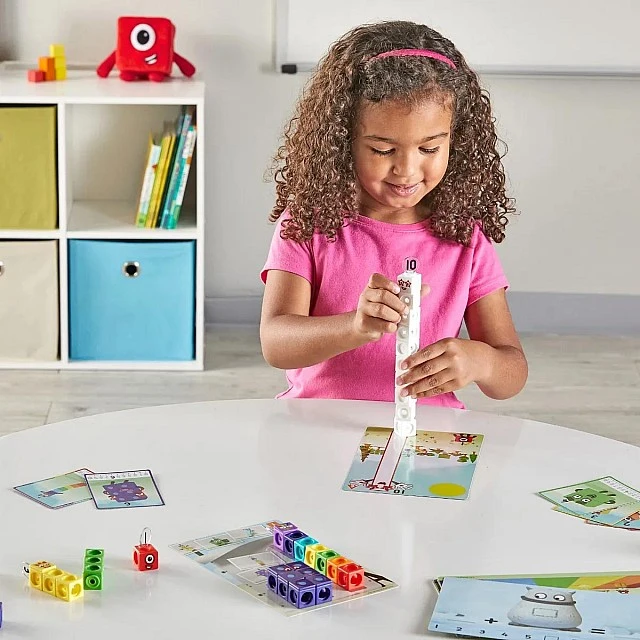 Learning Resources Комплект математически кубчета за сглобяване, от 1 до 10