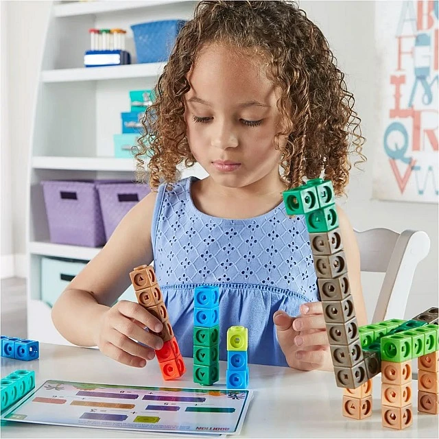 Learning Resources Dinosaur Building Math Cube Set