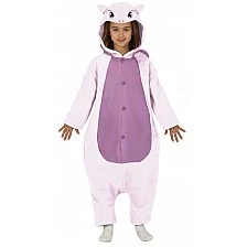 Cat costume, purple, for children 10-12 years