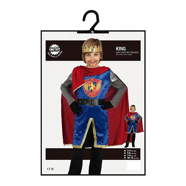 King costume, for children 7-9 years
