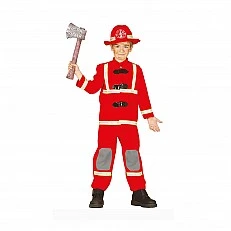 Firefighter costume, for children 7-9 years