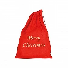 Santa sack, 60 x 95 cm, red