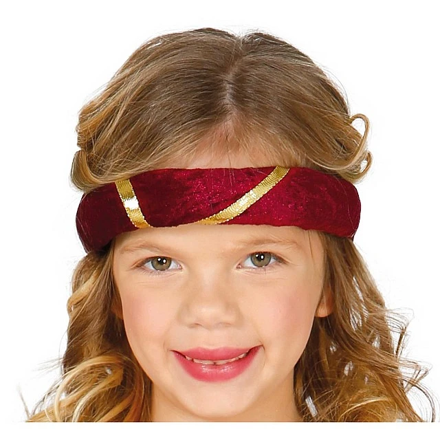 Medieval princess costume, for children 7-9 years, red