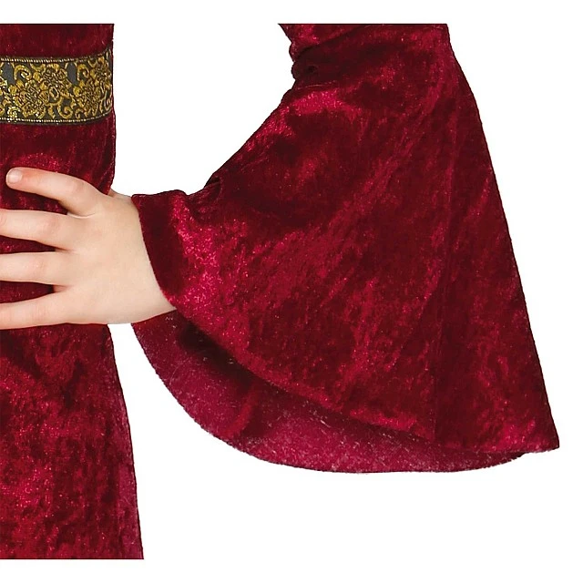 Medieval princess costume, for children 7-9 years, red