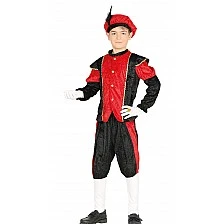 Prince costume, for children 10-12 years, red