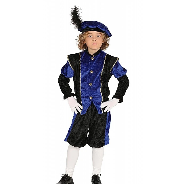 Prince costume, for children 10-12 years, blue