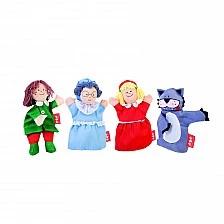 Nowa Szkola Hand puppets, the red riding hood, 25 cm, 4 pieces