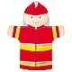 Nowa Szkola Hand puppets, professions, 25 cm, 14 pieces