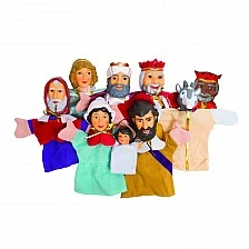 Nowa Szkola Hand puppets, the birth of Jesus, 9 pieces