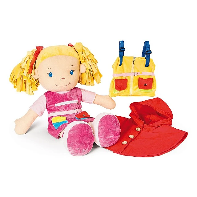 Nowa Szkola Play doll, girl, with clothes, 75 cm