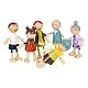 Small Foot wooden family dolls, 6 pieces
