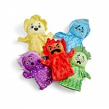 Learning Resources Emotions hand puppets, 5 pieces