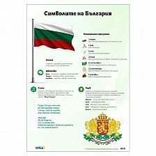 Cubos Ученическо табло ’’Символите на Република България’’, 70 х 100 cm