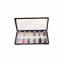 Nowa Szkola Set with fuel samples, in a box, 30 x 21 x 5 cm