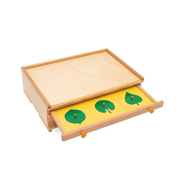 Nowa Szkola Montessori cabinet, botanical, wooden, 47.5 x 14 x 32.5 cm