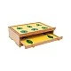 Nowa Szkola Montessori cabinet, botanical, wooden, 47.5 x 14 x 32.5 cm