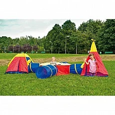 Nowa Szkola Adventure set, large, with tent, house, circle and 3 tunnels