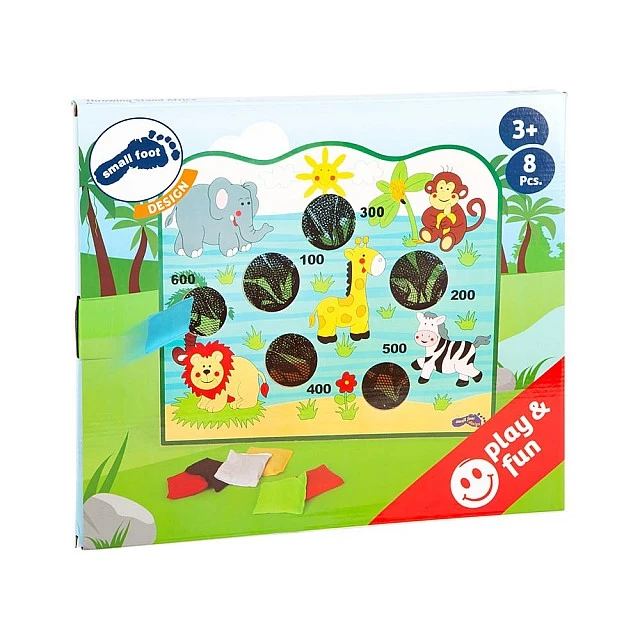 Small Foot Africa target throwing game, 42 x 17 x 36 cm
