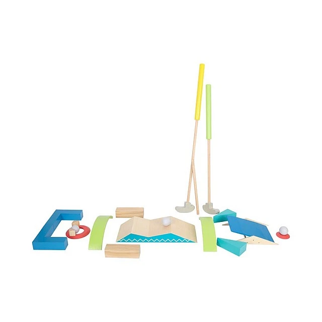 Small Foot Mini golf set, wooden, 16 pieces