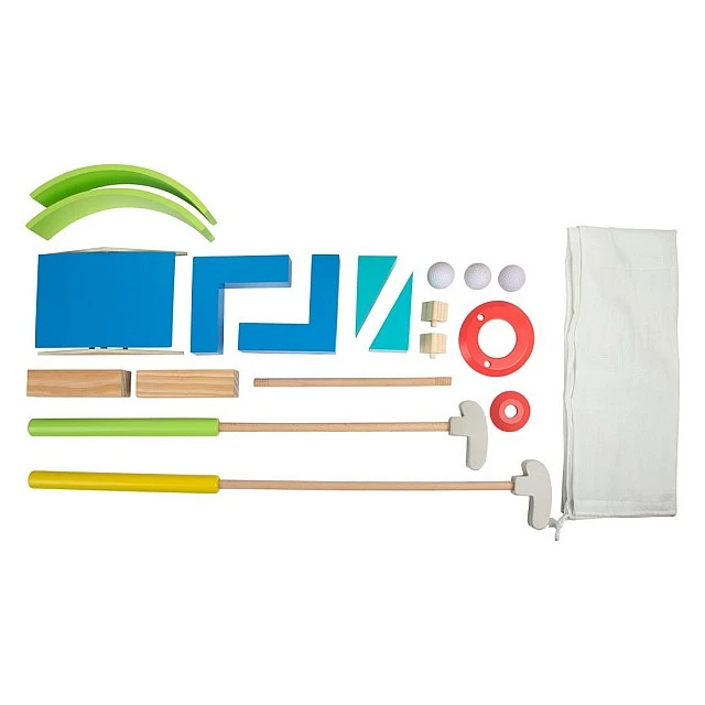 Small Foot Mini golf set, wooden, 16 pieces