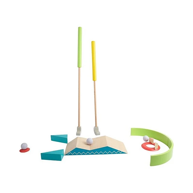 Small Foot Mini golf set, wooden, 16 pieces