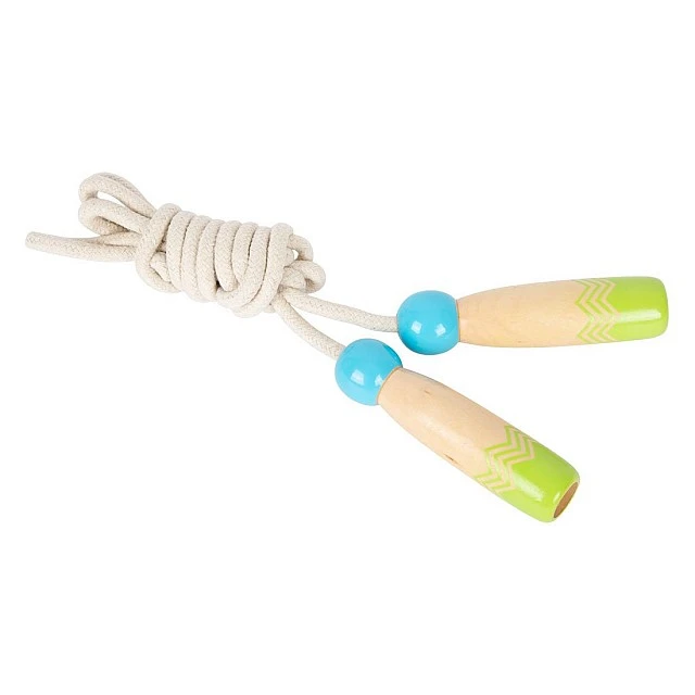 Small Foot skipping rope set with wooden handles, 2 pieces