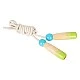 Small Foot skipping rope set with wooden handles, 2 pieces