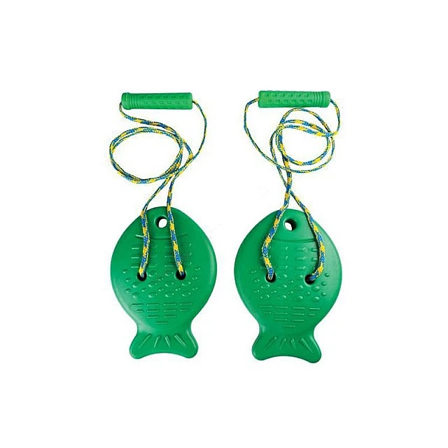Nowa Szkola Fish-shaped stilts, 21 x 15.5 x 8 cm, green
