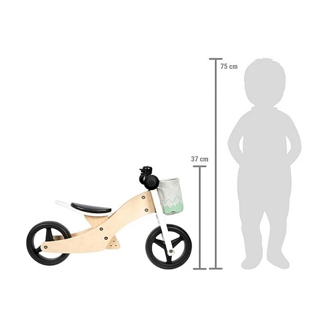 Small Foot Tricycle, 4 in 1, wooden, 64 x 42 x 37 cm